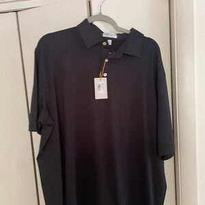 Black Peter Millar polo, Proper 12 logo on sleeve